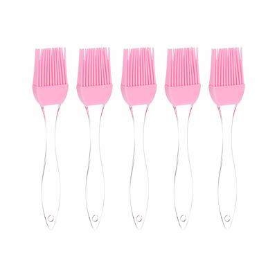 SILCONY 4-Piece Set Silicone Pastry Basting Brush Heat Resistant Assorted  Colors (4, 7 Inches)