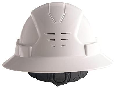 Full Brim Hard Hats Construction OSHA Approved Vented Safety Helmet Hard Hat,  Cascos De Construccion Work Hardhat for Men/Women Custom Carbon Design 6  Point Ratcheting with Chin Strap (Solid White) - Yahoo