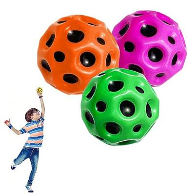 Space Balls Extreme High Bouncing Ball Tiktok Pop Bouncing SpaceBall Rubber  Bounce Ball Sensory Ball Improve Hand-eye Coordination Sports Training