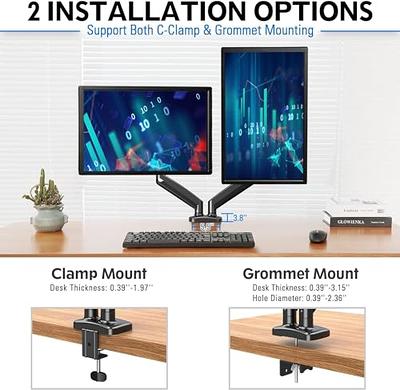Dual Monitor Stand Desk Mount for 2 Monitors 32 inch - MOUNTUP
