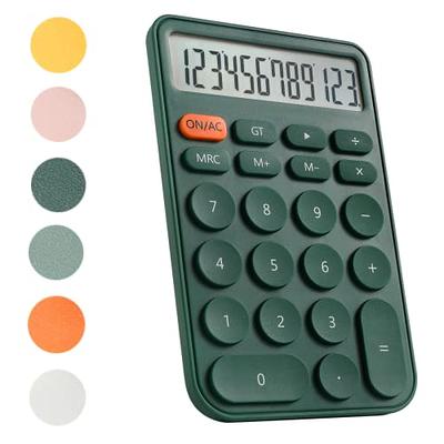 AOAILION Standard Calculator 12 Digit with Large LCD Display and Big Buttons,Cute  Calculator,Desktop Calculator for Office, Home, School (Green) - Yahoo  Shopping