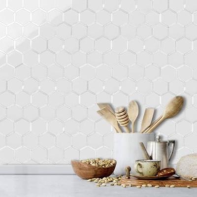 SMART TILES Peel and Stick Backsplash - 4 Sheets of 10.20 x 9.00 - 3D  Adhesive Peel and Stick Tile Backsplash for Kitchen, Bathroom, Wall Tile 