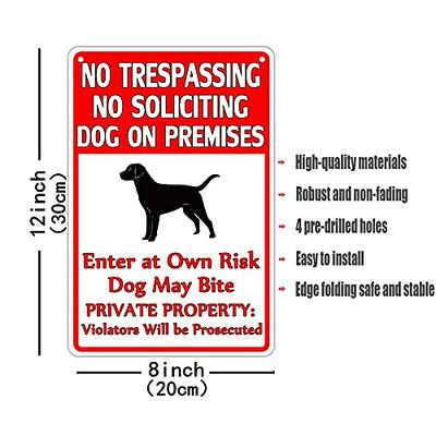 Beware of Dogs Rustic Metal Staked Yard Warning Sign 21 to 33 