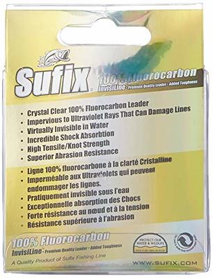 Sufix Invisiline Fluorocarbon Leader 33-Yards Leader Wheel Fishing Line  (Clear, 15-Pound) - Yahoo Shopping