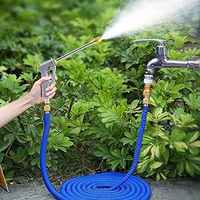 New Upgraded Expandable Garden Hose High Pressure Car Wash Metal Water Gun  Adjustable Spray Nozzles Watering Irrigation Tools