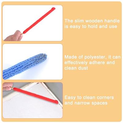 Window or Sliding Door Track Cleaning Brush, Window Blind Cleaner Duster,  2-in-1 Windowsill Sweeper, Hand-held Groove Gap, 4 Pieces