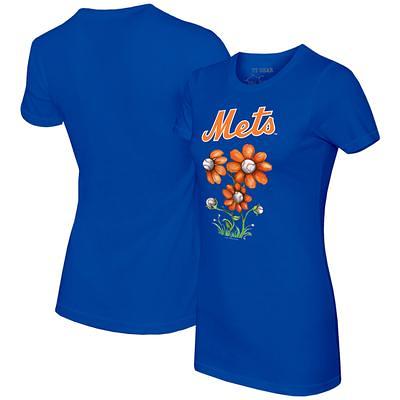 Detroit Tigers Tiny Turnip Girls Youth Blooming Baseballs Fringe T-Shirt -  Navy