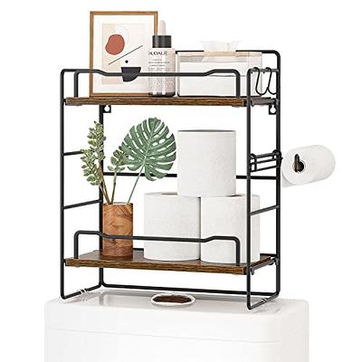 AMBIRD Over The Toilet Storage, 3-Tier Bathroom Organizer Over Toilet with  Sturdy Bamboo Shelves,Multifunctional Toilet Shelf,Easy to Assemble and