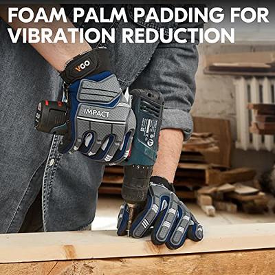 Anti-Vibration Heavy Duty Safety Work Gloves,Cut Resistant Safety Impact  Glove.