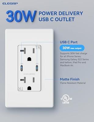 Feit Electric Wall Receptacle with USB Ports 