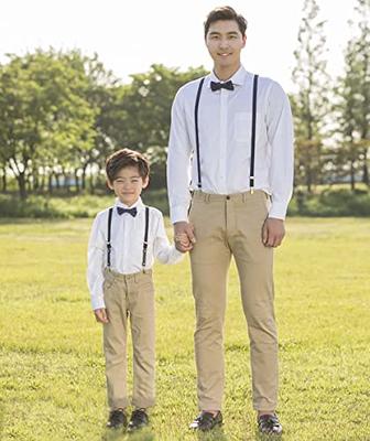 MOTYAWN Kids Suspenders Bowtie Set, Toddler Adjustable Suspenders Bowties  Elastic Band with Clip-on Child Y-Shape Suspender Set Boys Classic Bow Tie  Braces for Wedding, Formal Events 1 - Yahoo Shopping