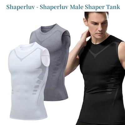 Shaperluv - Shaperluv Male Shaper Tank, Chest Gynecomastia Compression Tank  Top