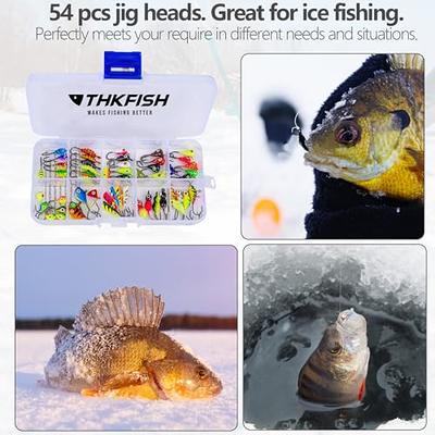 Dr.Fish Ice Fishing Rod Reel Combo Complete Kits Lead Jigs Spoons Lures  Floats