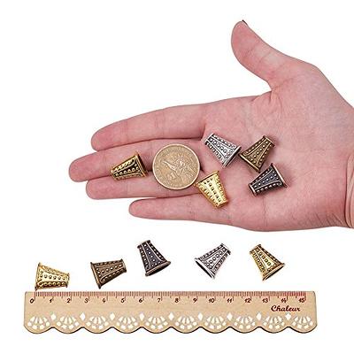Mardatt 2100PCS 12 Styles Metal Bead Caps Assortment Set 7/9/10/14mm Hollow  Flower Spacer Bead End Caps Jewelry Finding Making Supplies for DIY Earring  Pendant ( Bronze/ Gold/ Silver)