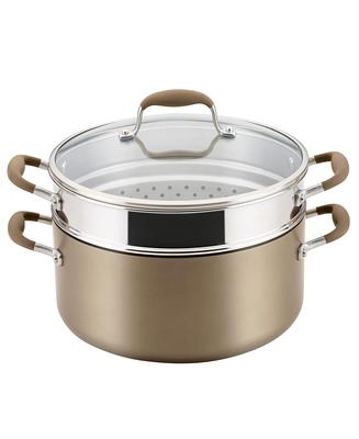 Anolon Advanced Home Hard-Anodized Nonstick 8.5 Qt. Wide Stockpot with  Multi-Function Insert - Bronze - Yahoo Shopping