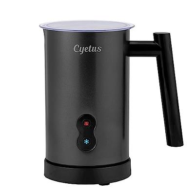 CYETUS Milk Frother, 4-in-1 Electric Milk Steamer, Automatic Warm and Cold  Foam Maker Milk Warmer for Coffee, Latte, Cappuccinos, Macchiato, Stainless  Steel, Black - Yahoo Shopping