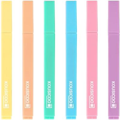 BAYTORY Pastel Highlighters and Colored Ink Pens, Glitter Aesthetic Cute  Highlighter and Pens No Bleed Journaling Stationary School Office Supplies  (Purple) - Yahoo Shopping