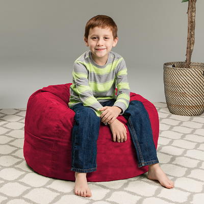 6' Huge Bean Bag Chair With Memory Foam Filling And Washable Cover Brown -  Relax Sacks : Target