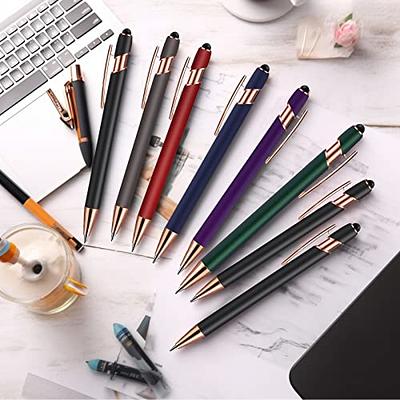 Custom Colored Ink Pens Soft-touch Neon Ink Colors Personalized