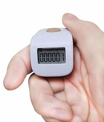 Arvakr Rechargeable Silent Finger Counter 6 Channels Digital Tasbih Tally  Clicker with LED for Prayer Knitting Sports Gift White - Yahoo Shopping