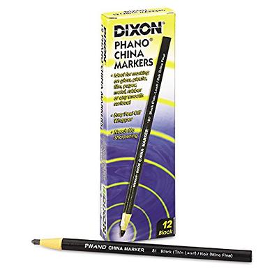  Dixon® Phano® China Markers, White, Box Of 12