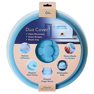 STOP DRY LEFTOVERS, use the DUO MICROWAVE COVER instead! 