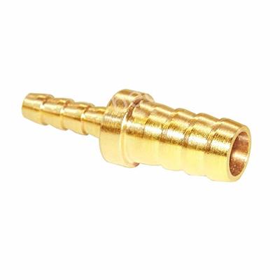 Quickun Brass Hose Barb Reducer 1 to 5/8 Barbed Reducer Fitting Reducing  Splicer Mender Union Adapter for Air Water Fuel