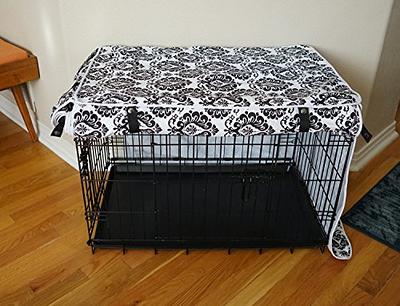 Tangkula 3-Door Folding Dog Crate, Soft Kennel with Removable Pad & Metal Frame, L