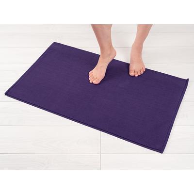 American Soft Linen, Fluffy Foamed Non-Slip Bath Rug 21x32 inch Bath Mat Rug - Navy Blue