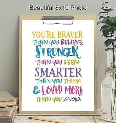 Inspirational Quotes Desk Decor Gifts For Women Best Friend Encouragement  Cheer Up Gifts Office Inspiration Positive Plaque With Wooden Stand For  Cowoker Motivational Sign For Birthday (Blue) 