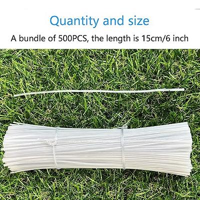 Tangser Plastic Black 6 Twist Ties, Reusable Cable Ties,Long Garbage Bag  Twist Ties, Trash Bag Coated Ties, Twisty Ties for Organizing, Plant