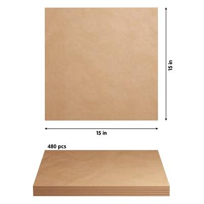 Kraft Paper Sheets - 15 x 15 in. - 480 Sheets of Brown Wrapping Paper –  Heavy Duty Craft Paper for Shipping - Light Brown Construction Paper - 80  GSM - 750 Square feet - Yahoo Shopping