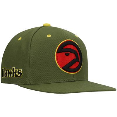 Men's Mitchell & Ness x Lids Olive Atlanta Hawks Hardwood Classics Dusty  Fitted Hat