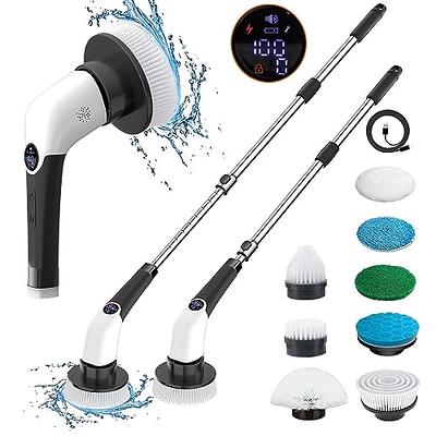 Electric Spin Scrubber Cordless Scrubber Brush With Long Handle Electric  Brush For Cleaning Scrubbers For Cleaning Bathroom Power Cleaning Brush Bathroom  Cleaning Tools