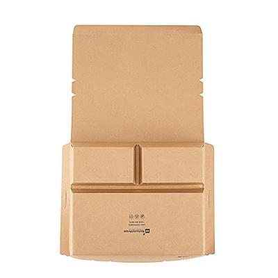 Restaurantware Bio Tek 50.7 Ounce To Go Boxes, 100 Disposable Bento Boxes -  3 Compartments, Tab Lock Closure, Kraft Paper Take Out Boxes, Serve Hot