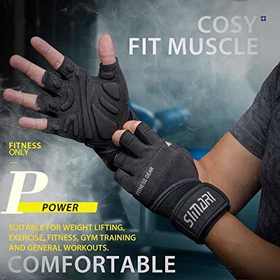 SIMARI Workout gloves Mens and Women Weight Lifting gloves with Wrist  Support for gym Training, Full Palm Protection for Fitness