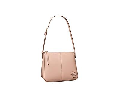 Tory Burch Small Mercer Spazzolato Shoulder Bag - White