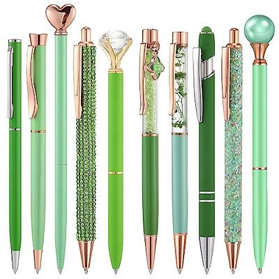 HCrystals Journaling Pen Set - 3pcs Healing Crystals Rose Gold Pens - Fancy  Pens, Diamond Pens, Witchy gifts, Inspirational Engraved Pens, Spiritual