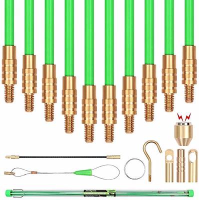 VILLFUL 1 Set Threader Electrical Tools Electric Wire Electrician Electrical  Equipment Electrical Fish Tape Fish Sticks Fiberglass Rod Power Tools Steel  Wire Electronic Equipment Copper - Yahoo Shopping