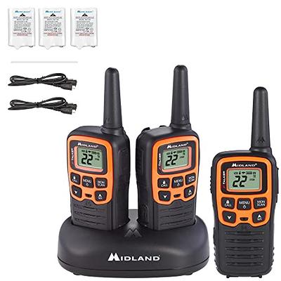 Topsung Walkie Talkies for Adult, Easy to Use Rechargeable Long Range Walky  Talky Handheld Two Way Radio with NOAA for Hiking Camping（Blue 2 Pack）