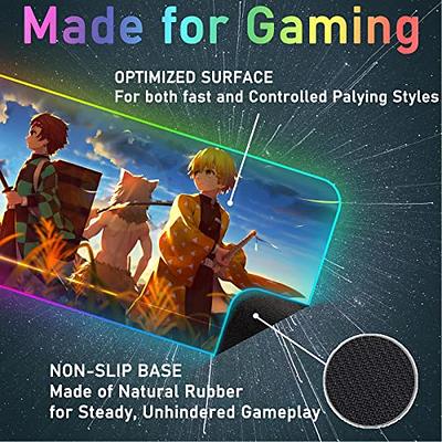 Gaming Mouse Pad XXL Extended Large Desk Pad Mat 34.65 x 15.75 Inches  Keyboard Laptop Computer Mousepad with Non-Slip Base Stitched Edge for Home