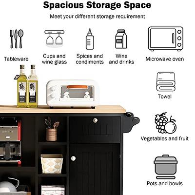 Kitchen Microwave Cabinet Storage  Multifunctional Microwave Rack