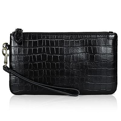 Befen Women's Genuine Leather Wristlet Crossbody Wallet Purses