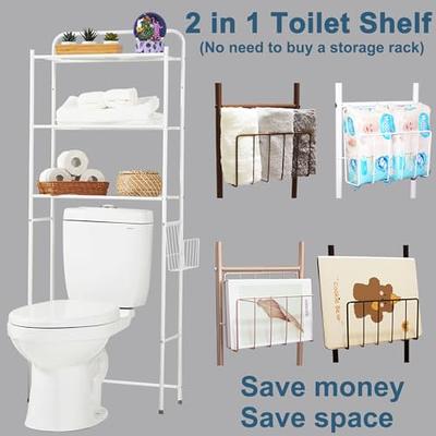 3-Tier The Toilet Bathroom Rack White