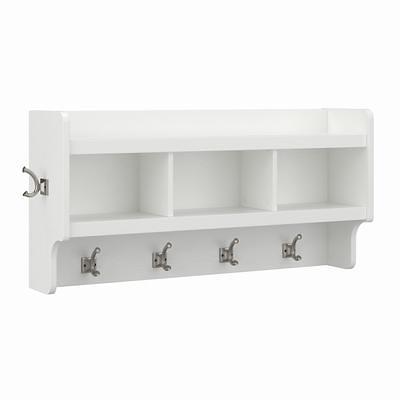 Woodland 40W Entryway Bench and Wall Mounted Shelf by Bush