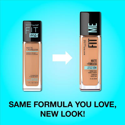 Maybelline New York Fit Me Matte + Poreless Liquid Foundation, Pouch  Format, 228 Soft Tan, 1.3 Ounce