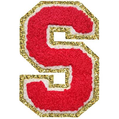 REGULAR Size Chenille Gold Sparkly Iron on Sewing Patch Letters, Alphabet,  Iron on Letters, Chenille Letters, Varsity Letters, A-Z Letters 