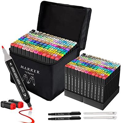 Banral Alcohol Markers Set, 120 Colors Dual Tip Alcohol Based Art Markers  Pens for Artists, Permanent Drawing Markers for Adult Coloring Sketching  Illustration with Case and Holders - Yahoo Shopping