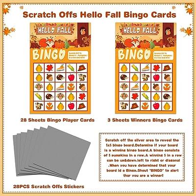  WhatSign Fall Bingo Game Cards for Kids 26 Players Fall  Festival Party Games for Kids Adults,Autumn Bingo Cards Thanksgiving Party  Favors Supplies School Classroom Family Activities : Toys & Games