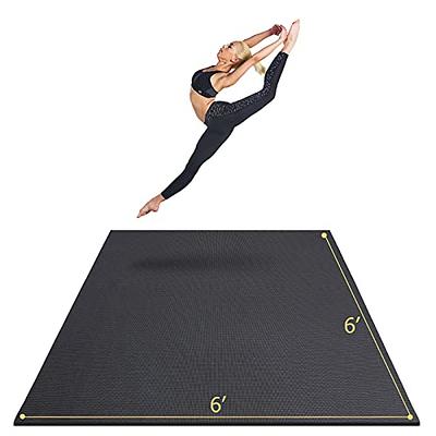  Gorilla Mats Premium Large Yoga Mat – 6' x 4' x 8mm Extra  Thick & Ultra Comfortable, Non-Toxic, Non-Slip Barefoot Exercise Mat –  Works Great on Any Floor for Stretching